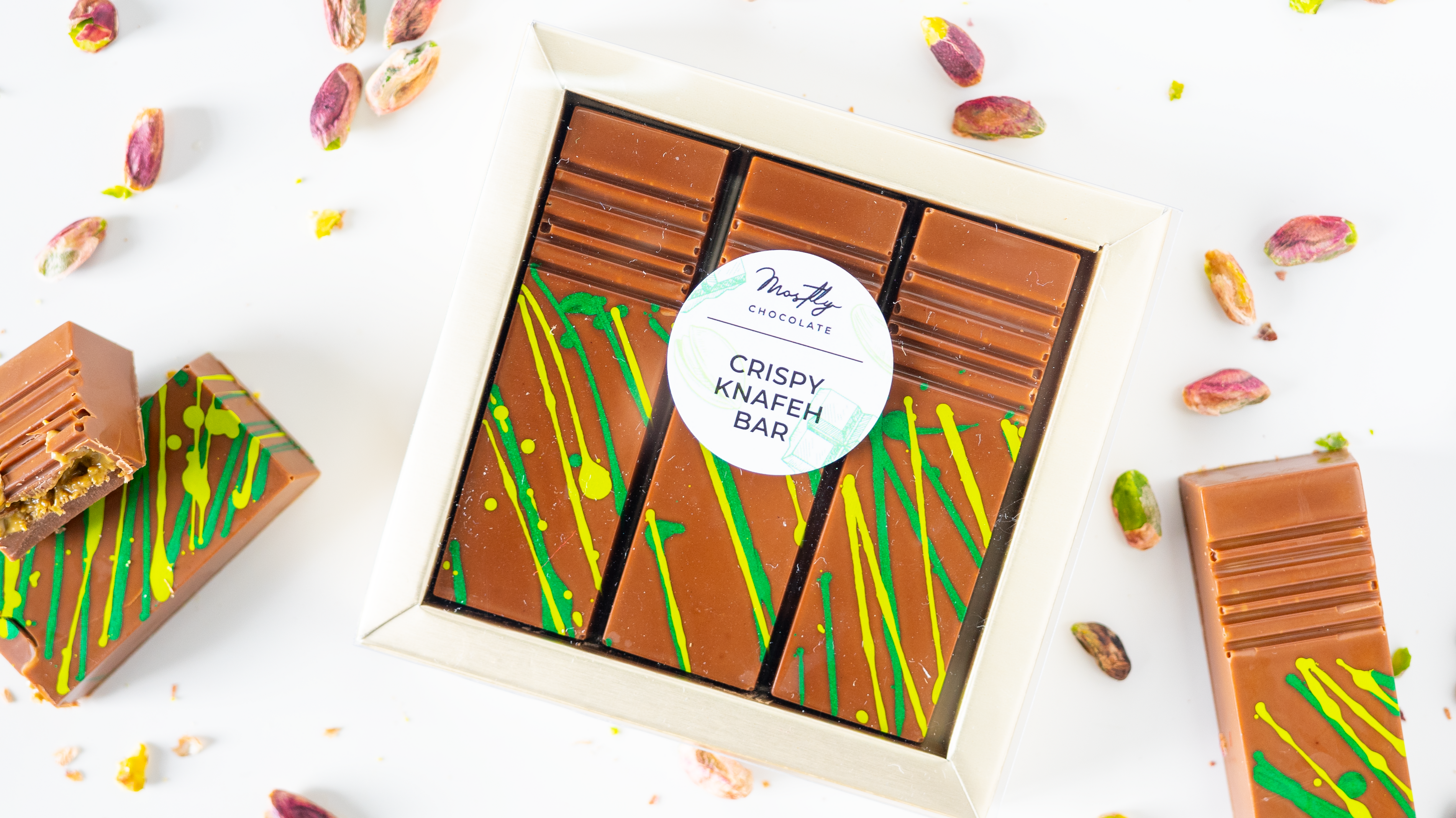 The Dubai Knafeh Pistachio Chocolate Bar