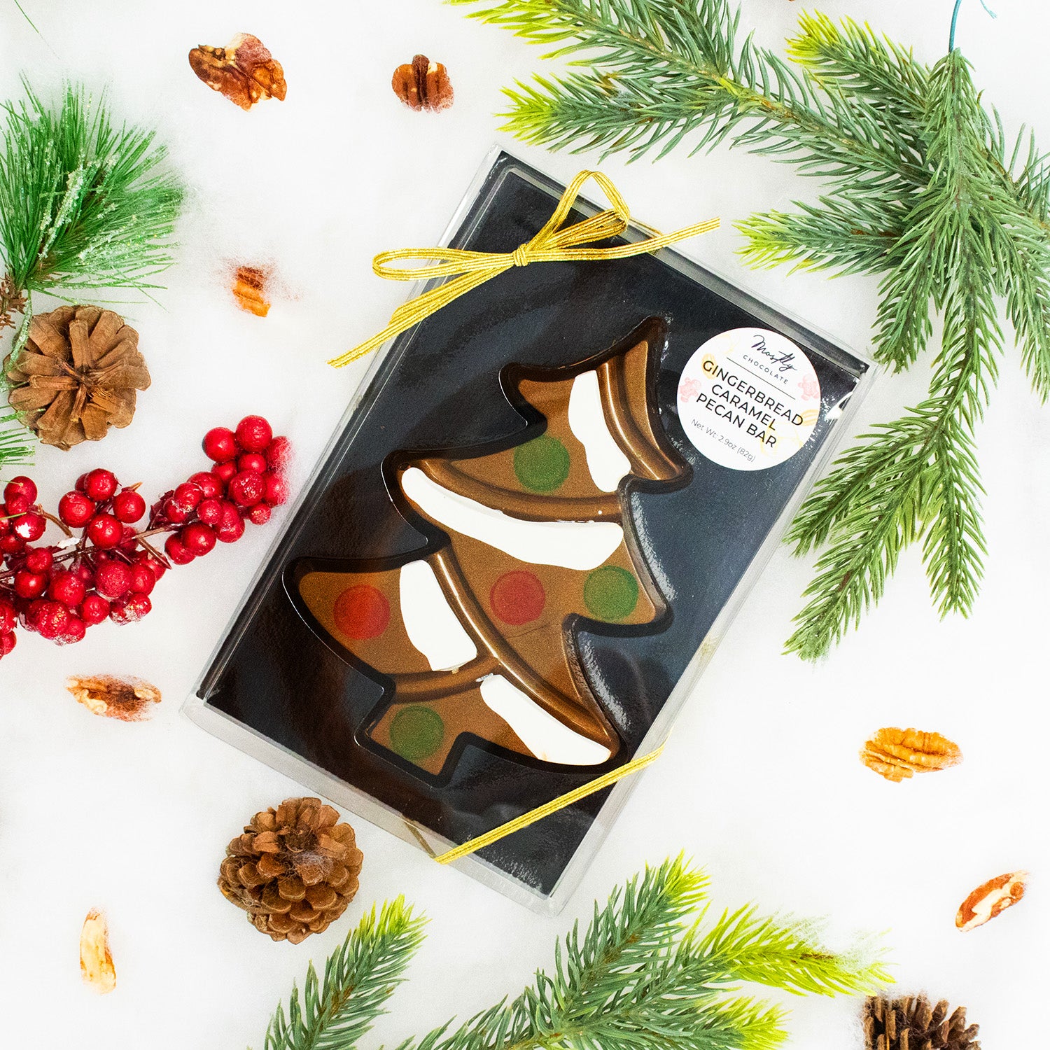 Gingerbread Caramel Pecan Bar