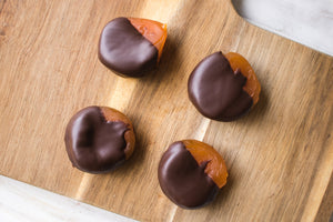 Houston chocolate dipped apricots